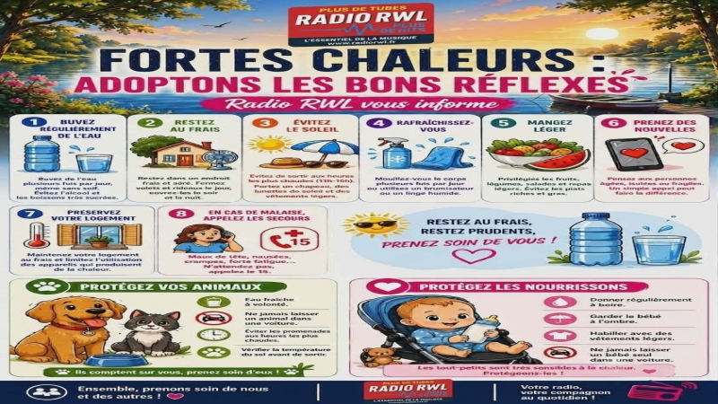 FORTES CHALEURS. l'été s'installe